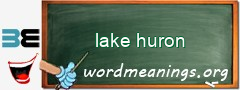 WordMeaning blackboard for lake huron